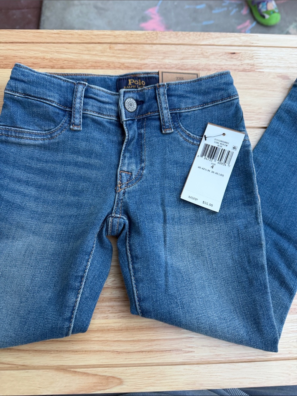 Polo by Ralph Lauren Girls' Medium Blue Skinny Jeans